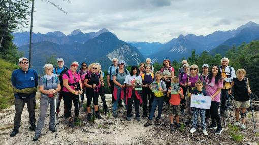 La terza escursione guidata organizzata dall'Ente parco naturale delle Prealpi Giulie nell'ambito del Progetto Interreg Italia-Slovenia E-NAT2CARE