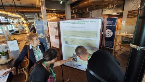 foto della presentazione del poster CONCORDIA al 7° Congresso Geologico Sloveno di Lipica