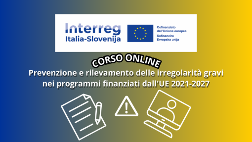 Corso online Prevenzione e rilevamento delle irregolarità gravi nei programmi finanziati dall'UE 2021-2027