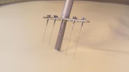 Foto: processo di caseificazione