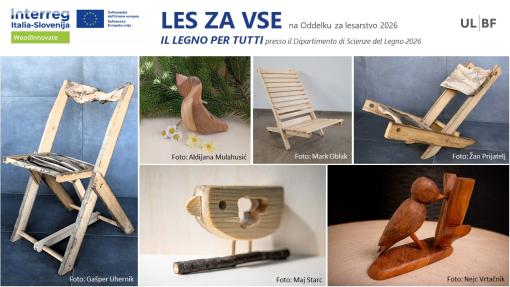 Les za vse - nagrajeni izdelki