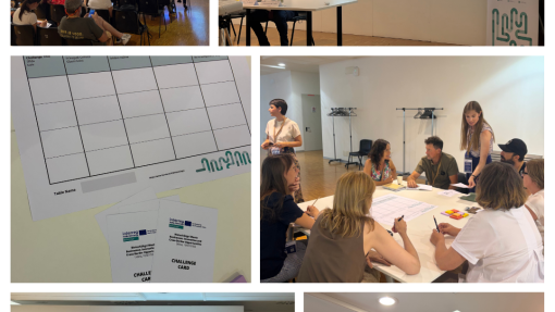 Photo collage of service 4 event held in Udine