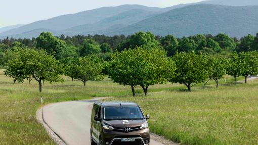 A van riding through Karst