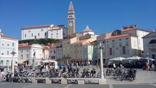 Cyclists Piran