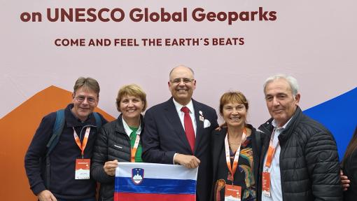 Representatives of Slovenia at the International Conference on UNESCO Global Geoparaks