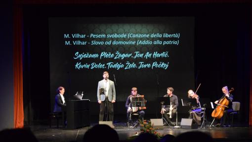 Izvedba Vilharjeve skladbe Pesem svobode