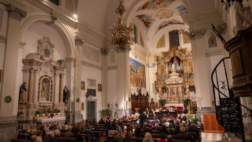 The concert took place at the Saint Gall's church