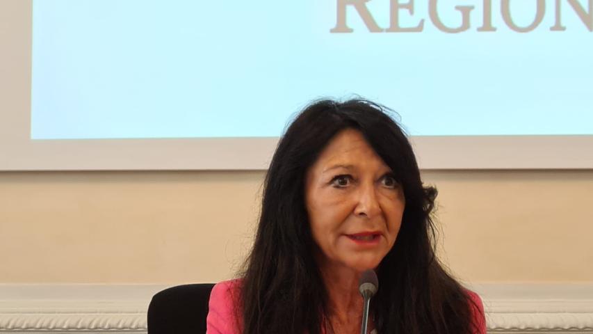 Laura Comelli, Autorità di Gestione del Programma Interreg VI-A Italia-Slovenia 2021-2027 presente all’evento di lancio del progetto strategico POSEIDONE (Venezia, 12 giugno 2023)