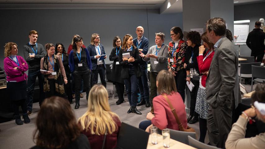 Partecipants at the event Interreg Knowledge Fair 2024 in Riga.