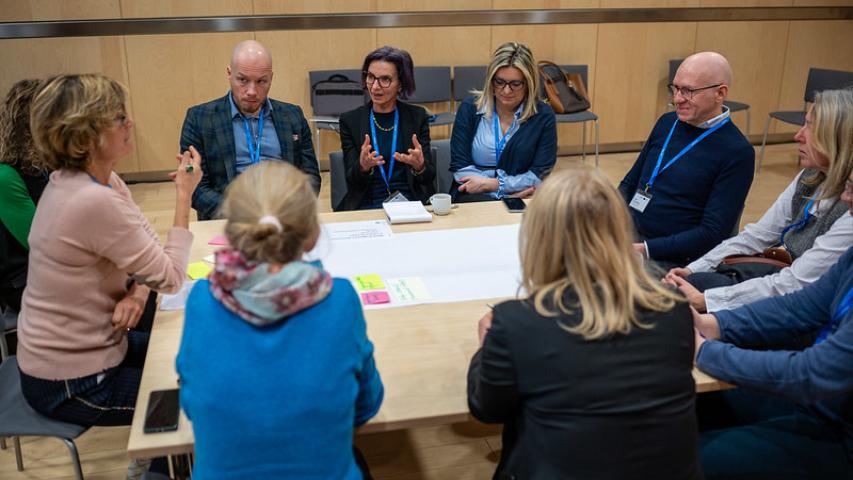 Partecipants at the event Interreg Knowledge Fair 2024 in Riga.