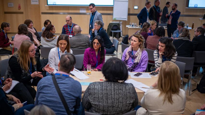 Partecipants at the event Interreg Knowledge Fair 2024 in Riga.