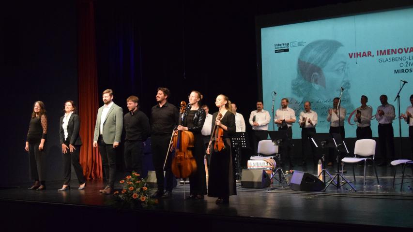 I musicisti al termino della serata