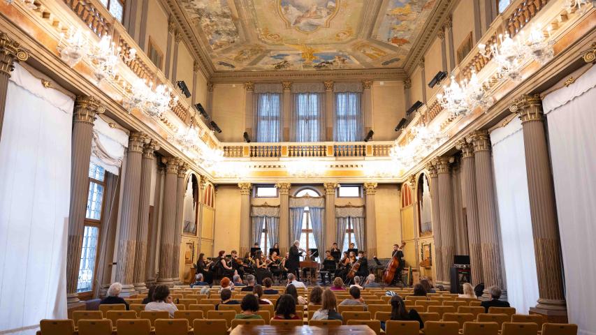 Čudovita koncertna dvorana beneškega konservatorija