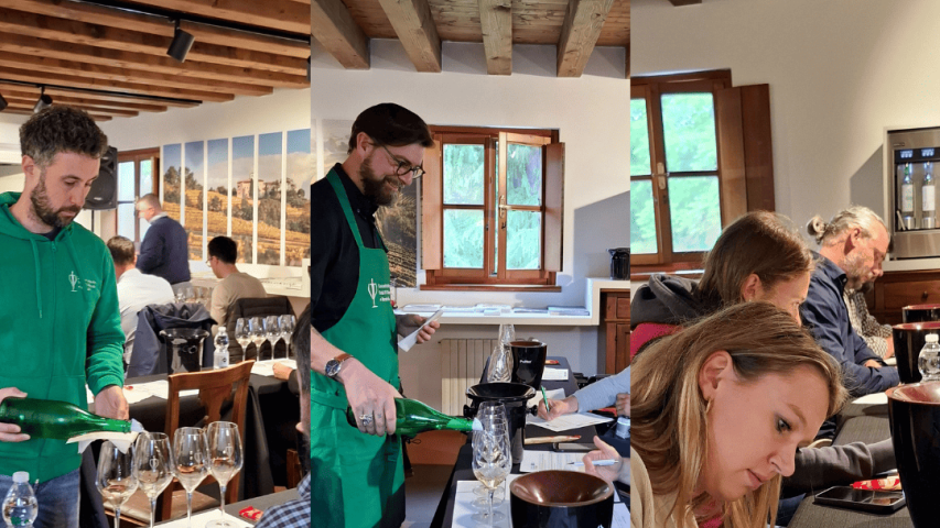 Degustazione dei secondi 4 vini