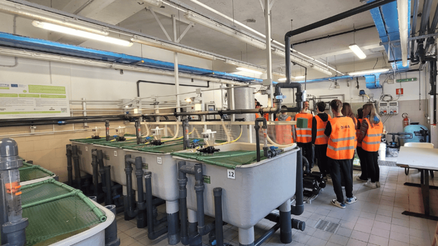 Davide and a guided tour of the RAS plant in Pagnacco