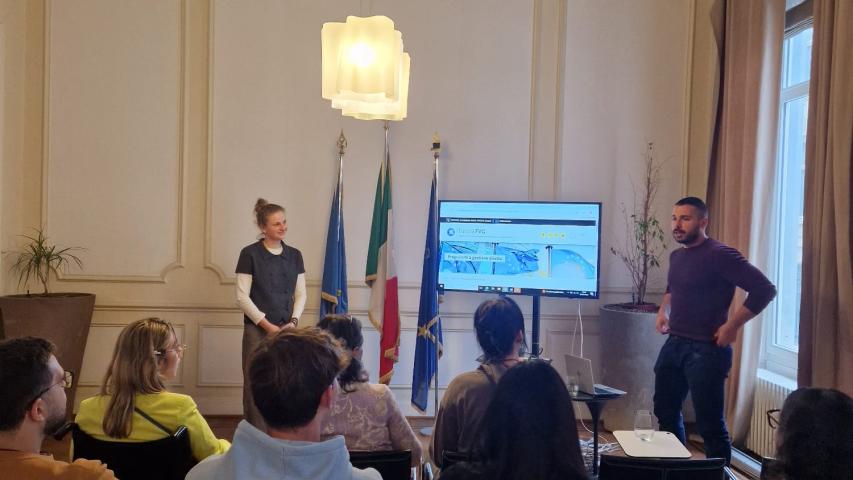 Students in the Friuli Venezia Giulia Regional Office in Brussels