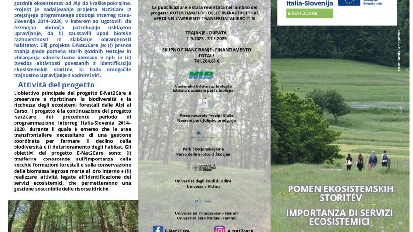 A leaflet describing the project activities and key information