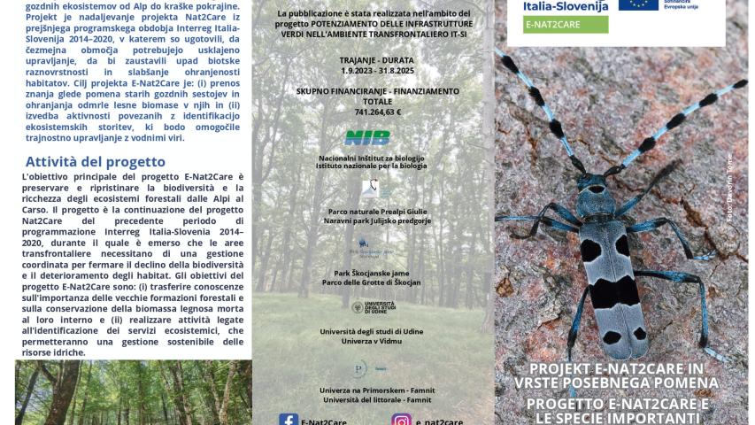 A leaflet describing the project activities and key information