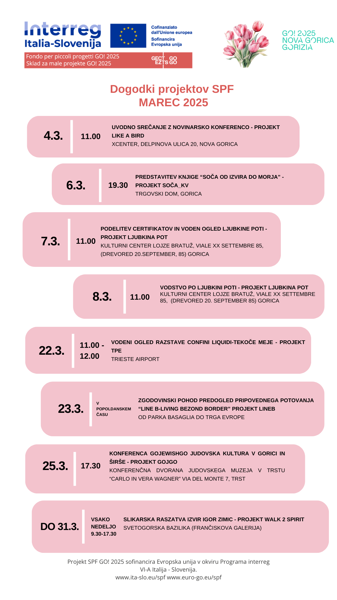 SPF eventi marzo