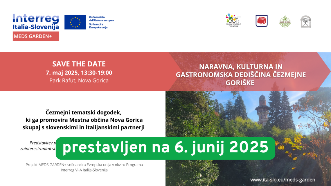 Rinvio evento al 6/6/2025 slo
