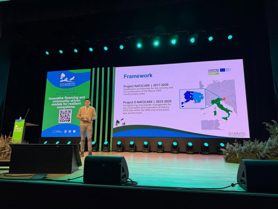 Predstavitev aktivnosti projekta E-Nat2care na konferenci v Litvi (vir: PNPG)