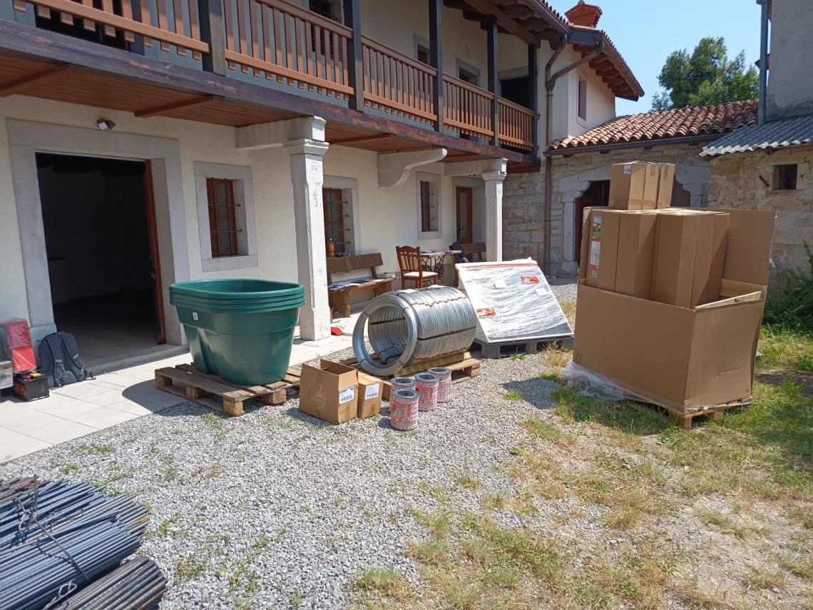 Dostava opreme na borjač.
