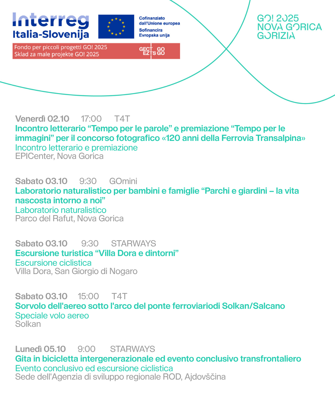 Pagina 1 - Eventi SPF Settembre 2026