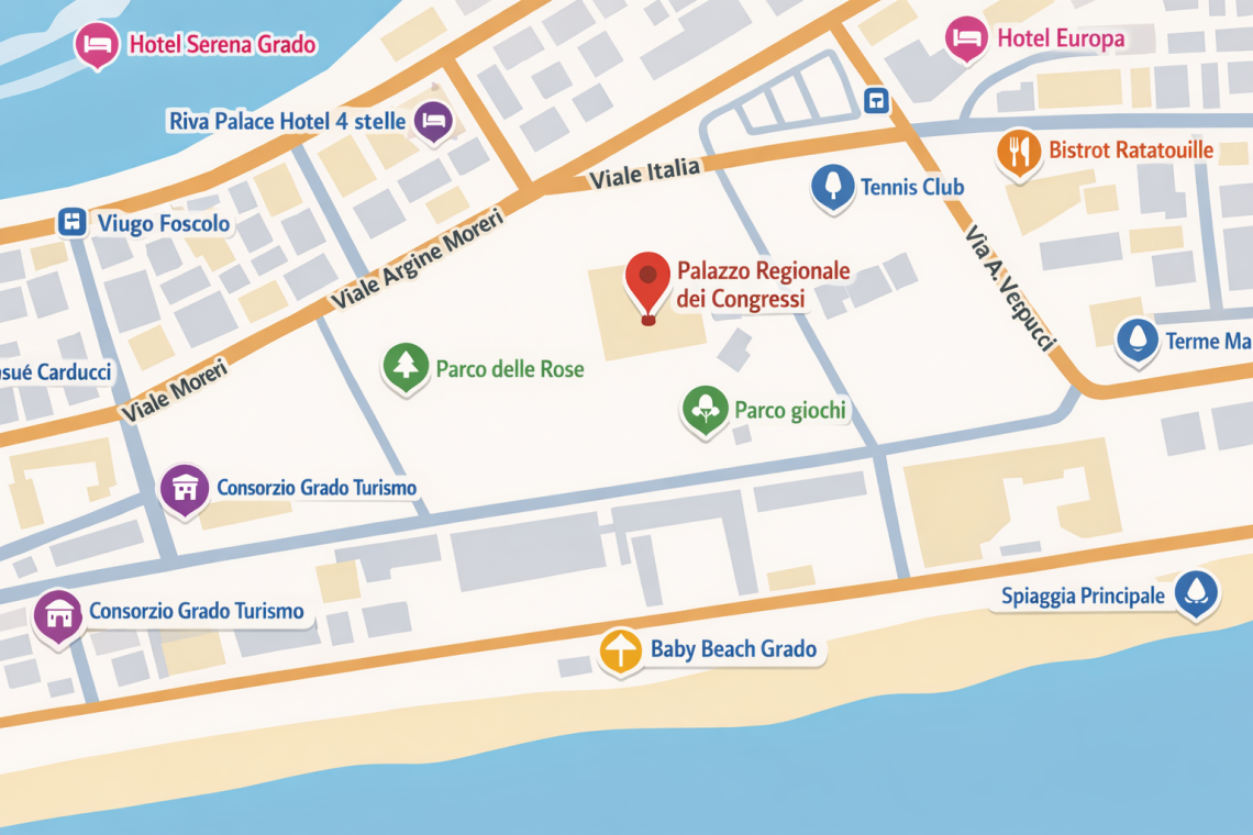 MAPPA SEDE EVENTO GRADO