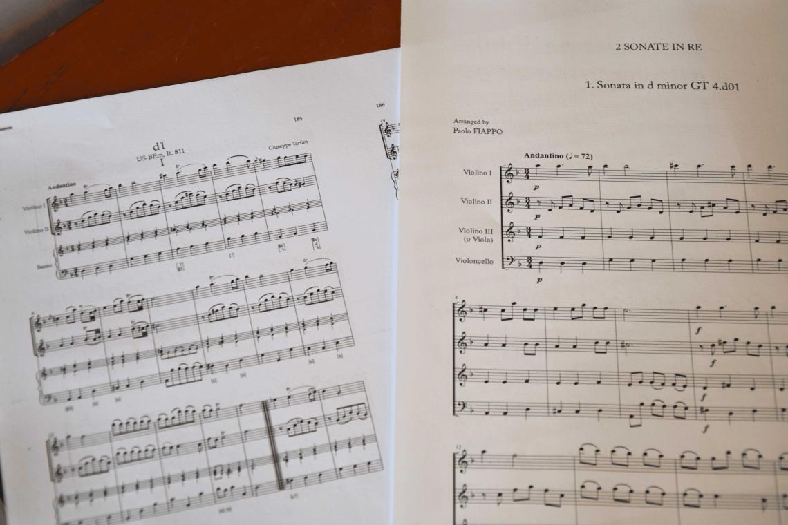 TARTINI BIS - partiture semplificate / poenostavljene partiture