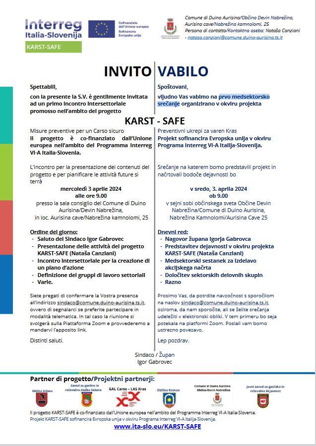 Vabilo/Invito/Invitation